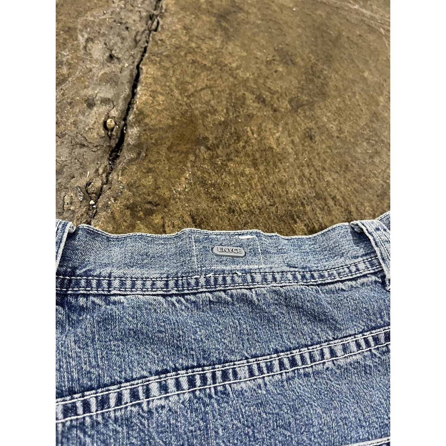 Vintage Y2K Enyce Baggy Denim Shorts JNCO Style (40)