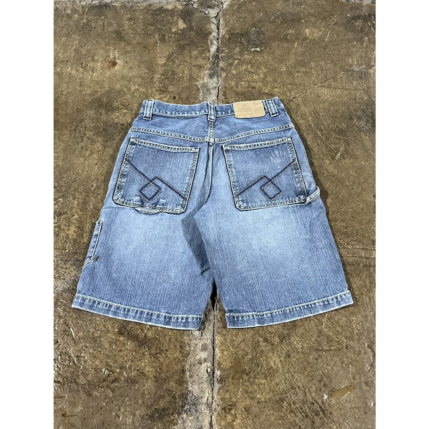 Vintage Y2K JNCO Jeans Baggy Carpenter Denim Shorts (31)