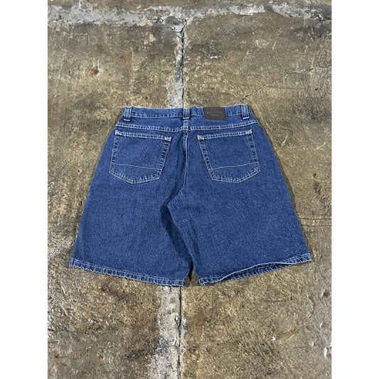 Vintage Y2K Lee Baggy Utility Workwear Denim Shorts JNCO Style (32)