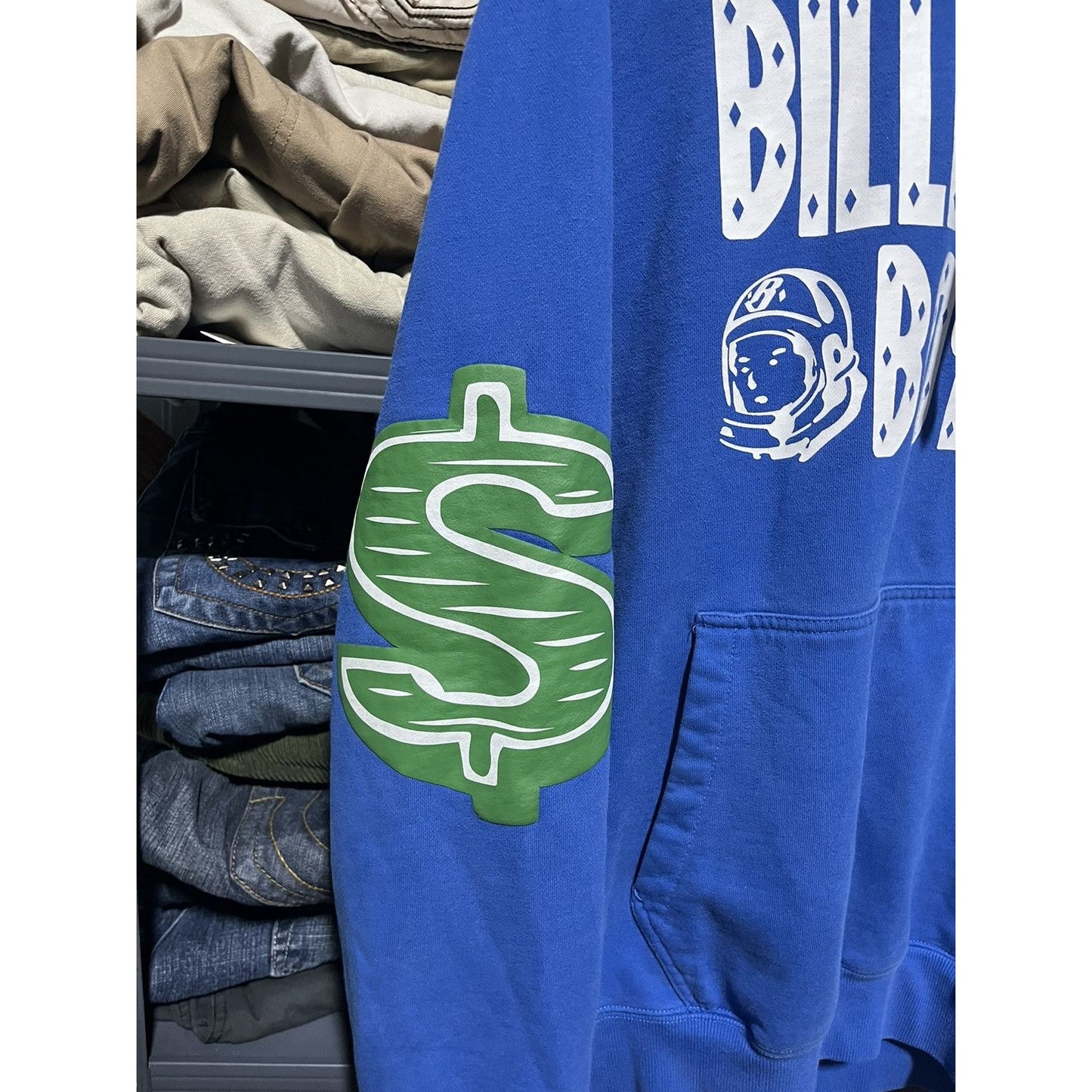 Billionaire Boys Club Astronaut Spellout Logo Streetwear Pullover Hoodie (L)