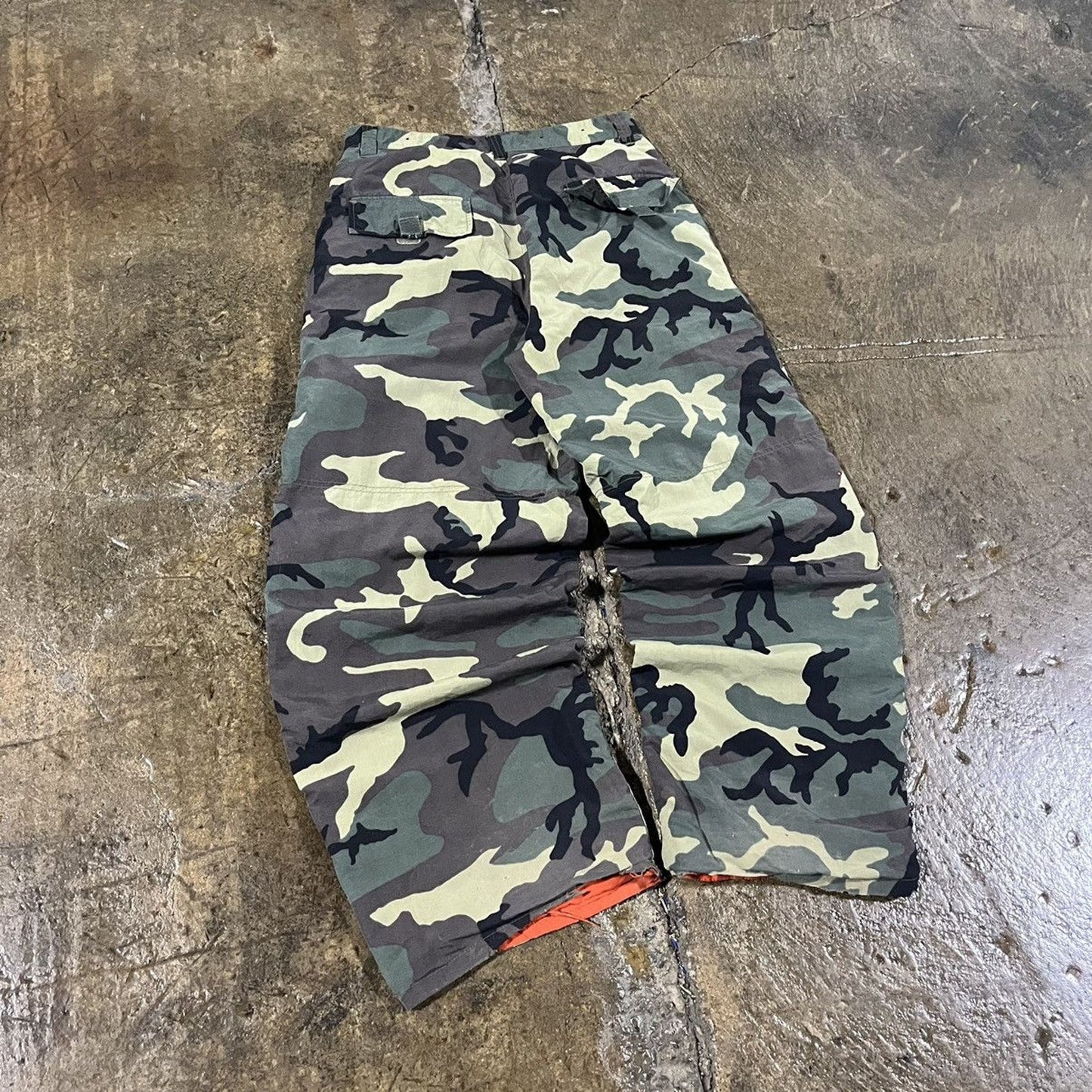 Vintage Y2K MacGear Camo Reversible Baggy Rave Pants (30)