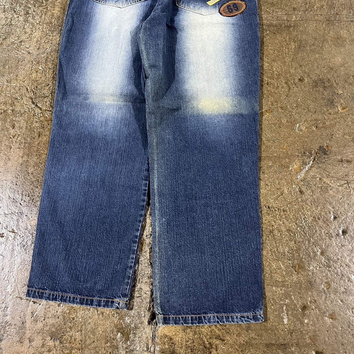 Vintage Y2K Sean John Baggy Wide Leg Jeans JNCO Style (36)