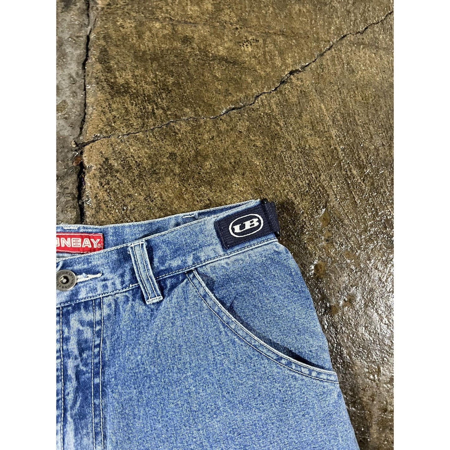 Vintage Y2K Union Bay Baggy Carpenter Denim Shorts (28)