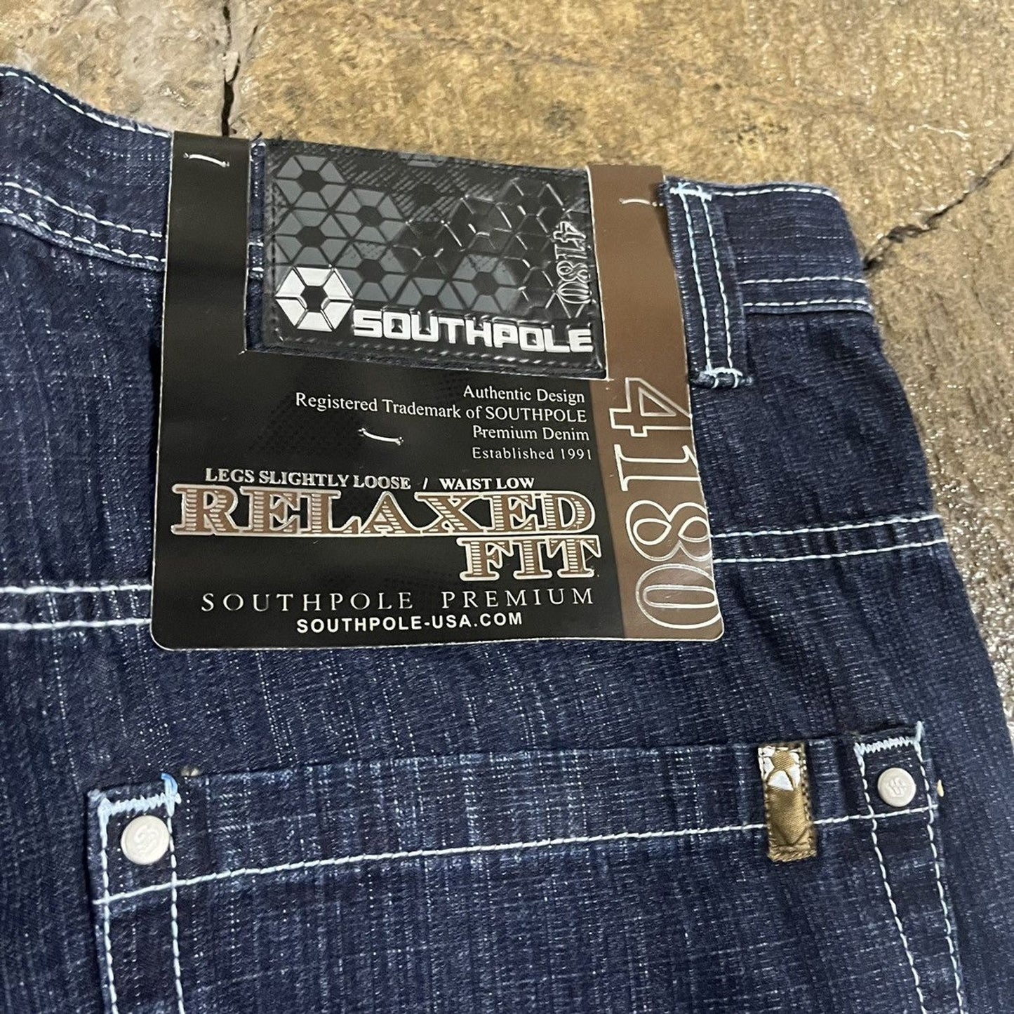 Vintage Y2K Southpole Baggy Faded Jeans NEW W/ TAGS Deadstock (38)