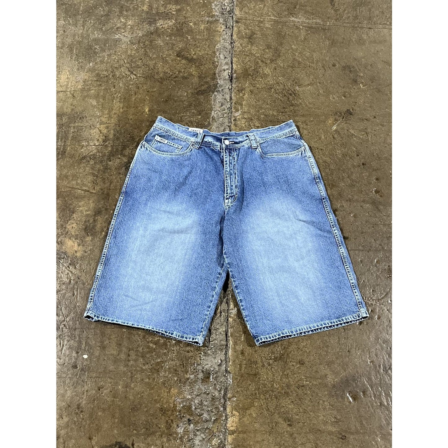 Vintage Y2K Enyce Baggy Denim Shorts JNCO Style (40)