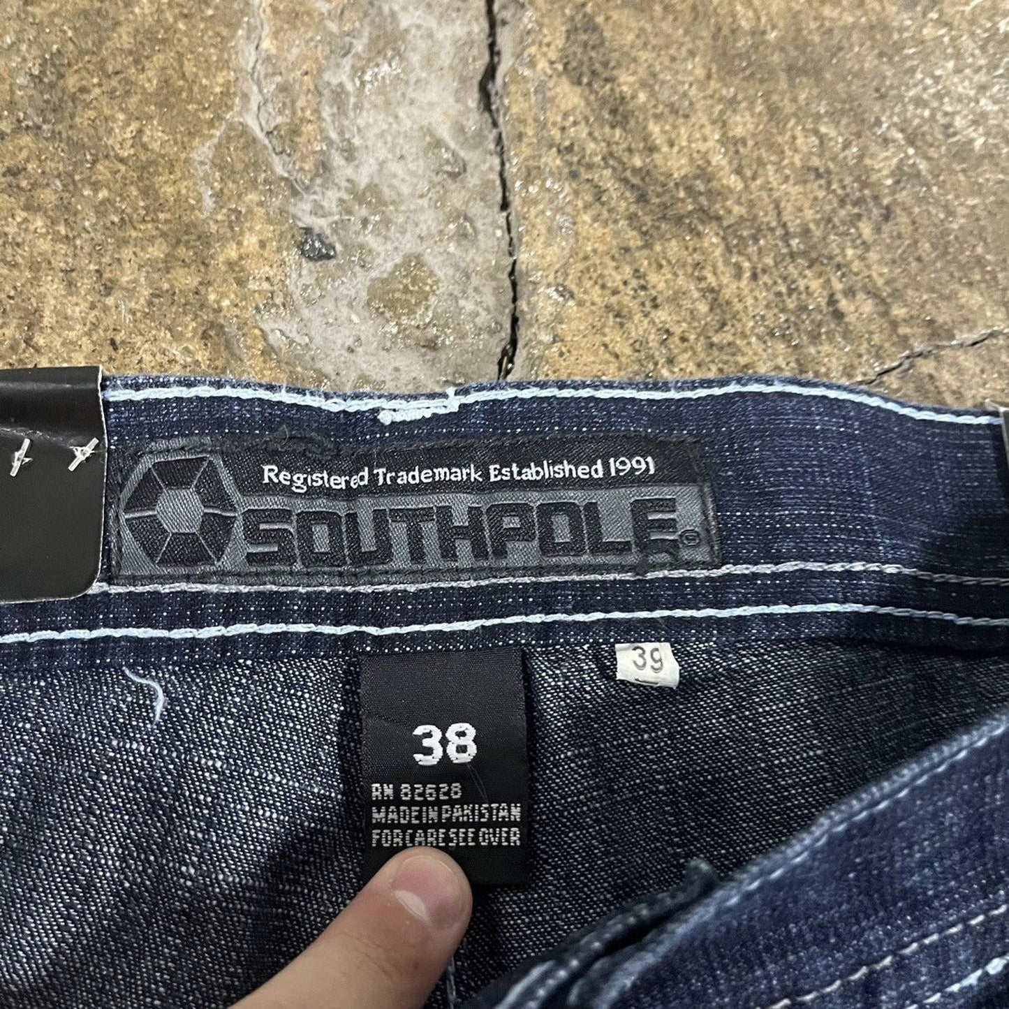 Vintage Y2K Southpole Baggy Faded Jeans NEW W/ TAGS Deadstock (38)