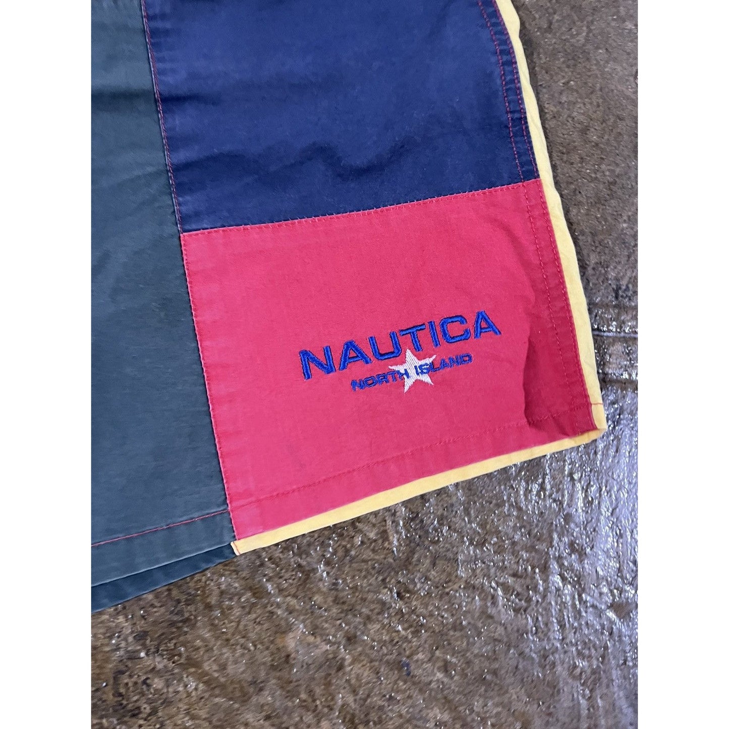 Vintage 90s Nautica Color Block Shorts (XL)