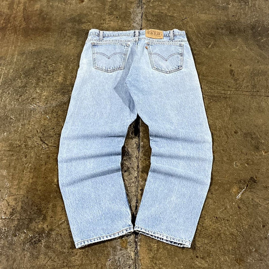 Vintage 90s Levi's 505 Faded Orange Tab Jeans (36)