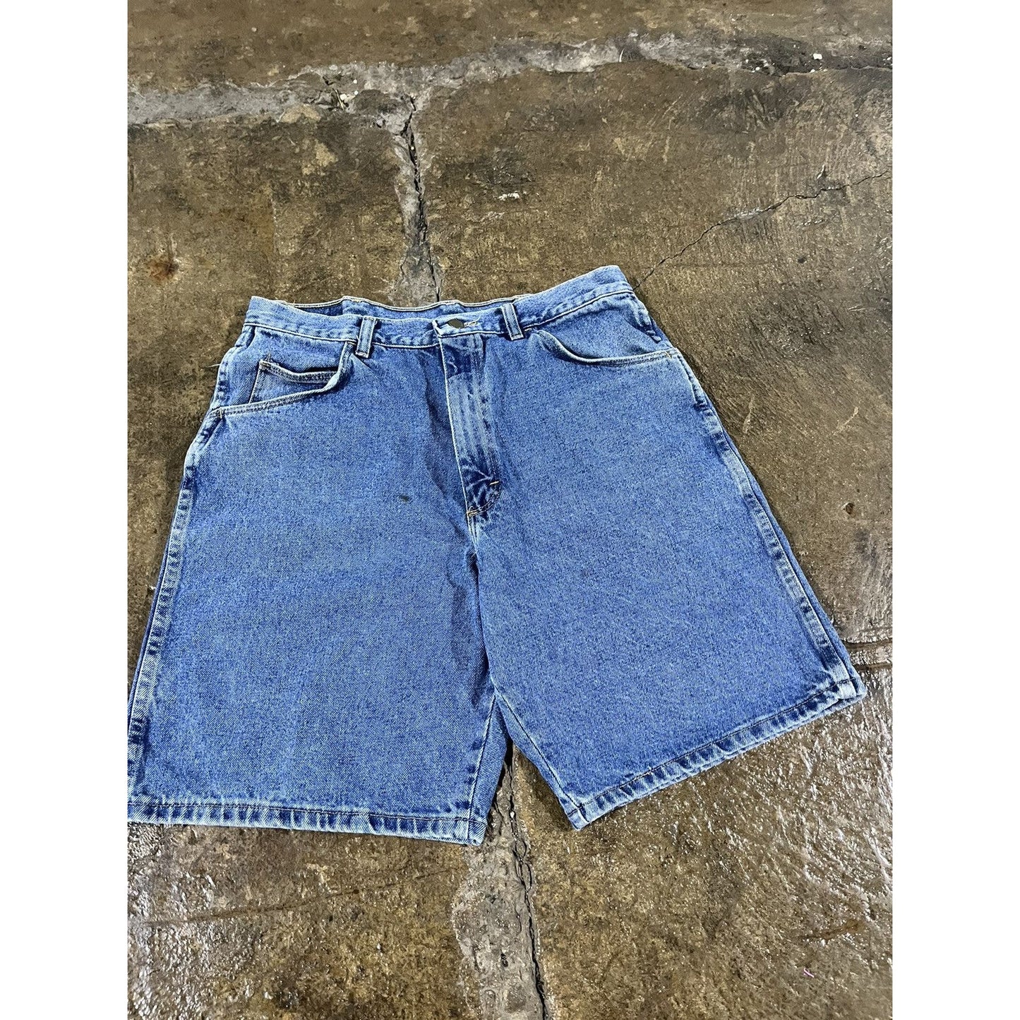 Vintage Y2K Wrangler Essential Utility Denim Shorts Carhartt Style (34)