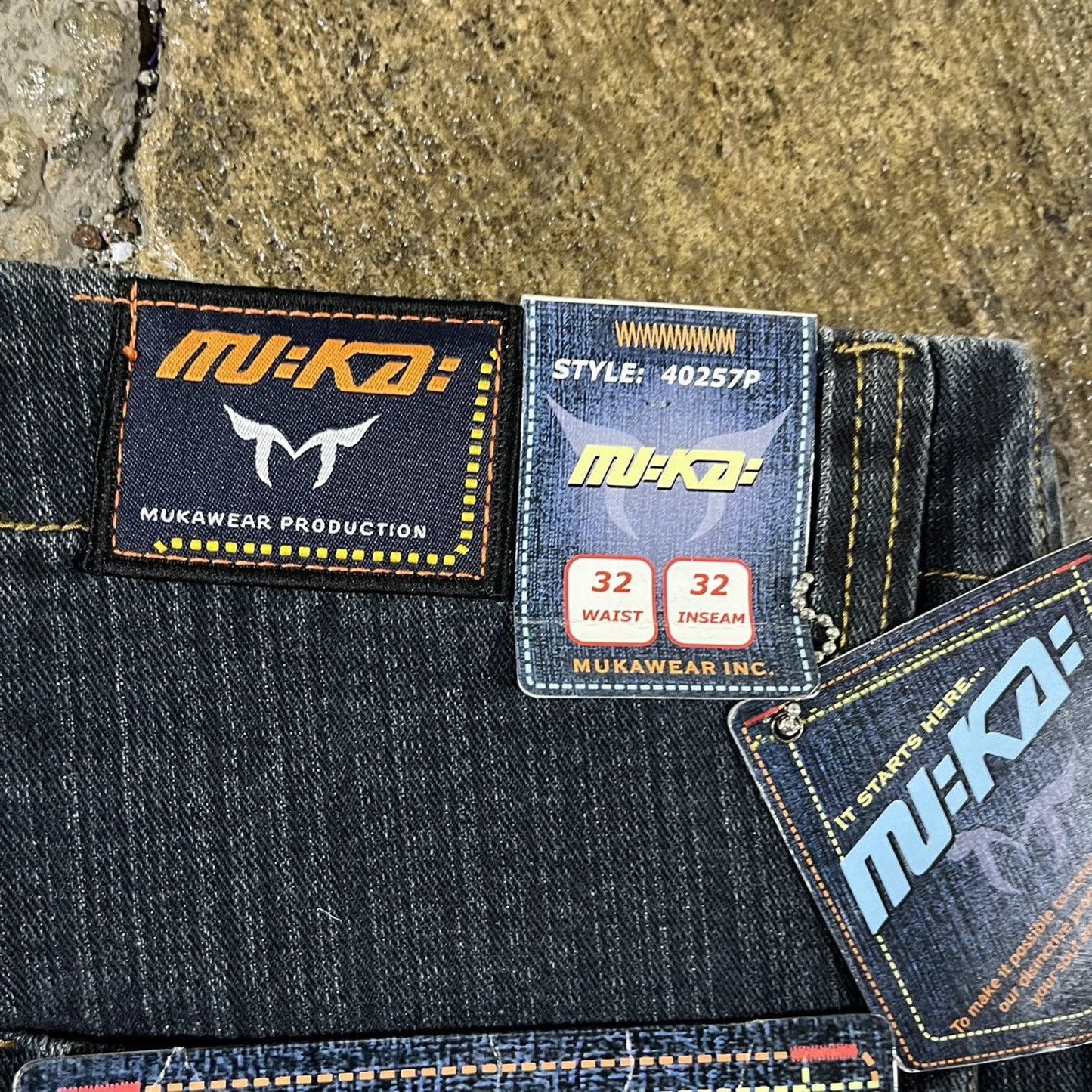 Vintage Y2K Muka Jeans JNCO Style Deadstock (32)