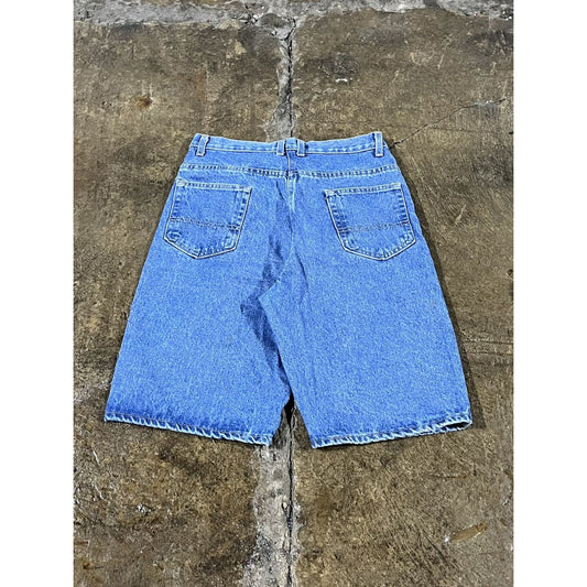 Vintage Y2K Faded Glory Baggy Utility Denim Shorts JNCO Style (31)