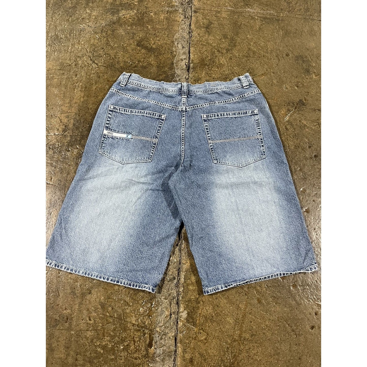 Vintage Y2K Enyce Baggy Denim Shorts JNCO Style (40)