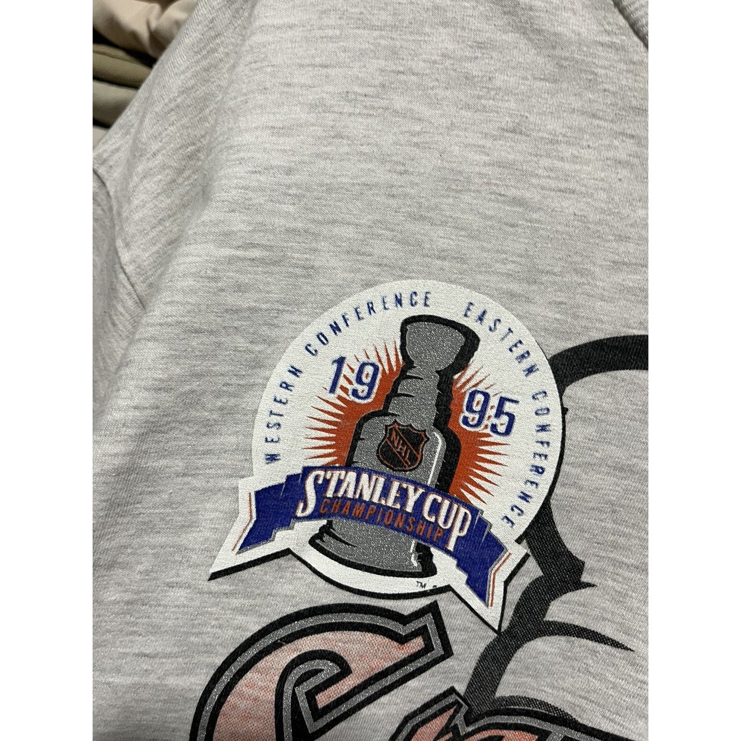 Vintage New Jersey Devils 1995 Stanley Cup NHL Tee Shirt (L)