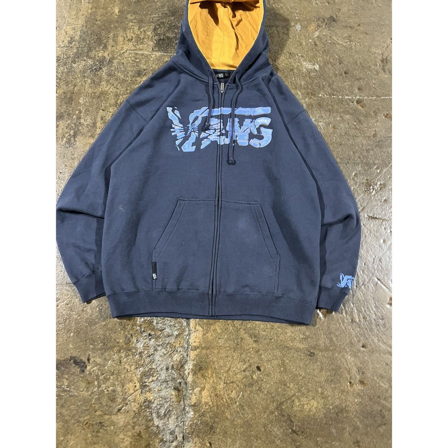 Vintage Y2K Vans Zip-Up Skater Hoodie (XL)