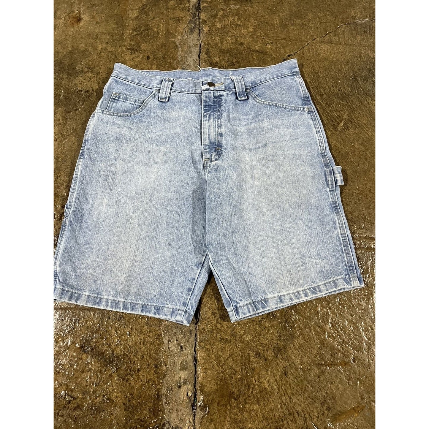 Carhartt Style Wrangler Carpenter Workwear Denim Shorts (32)