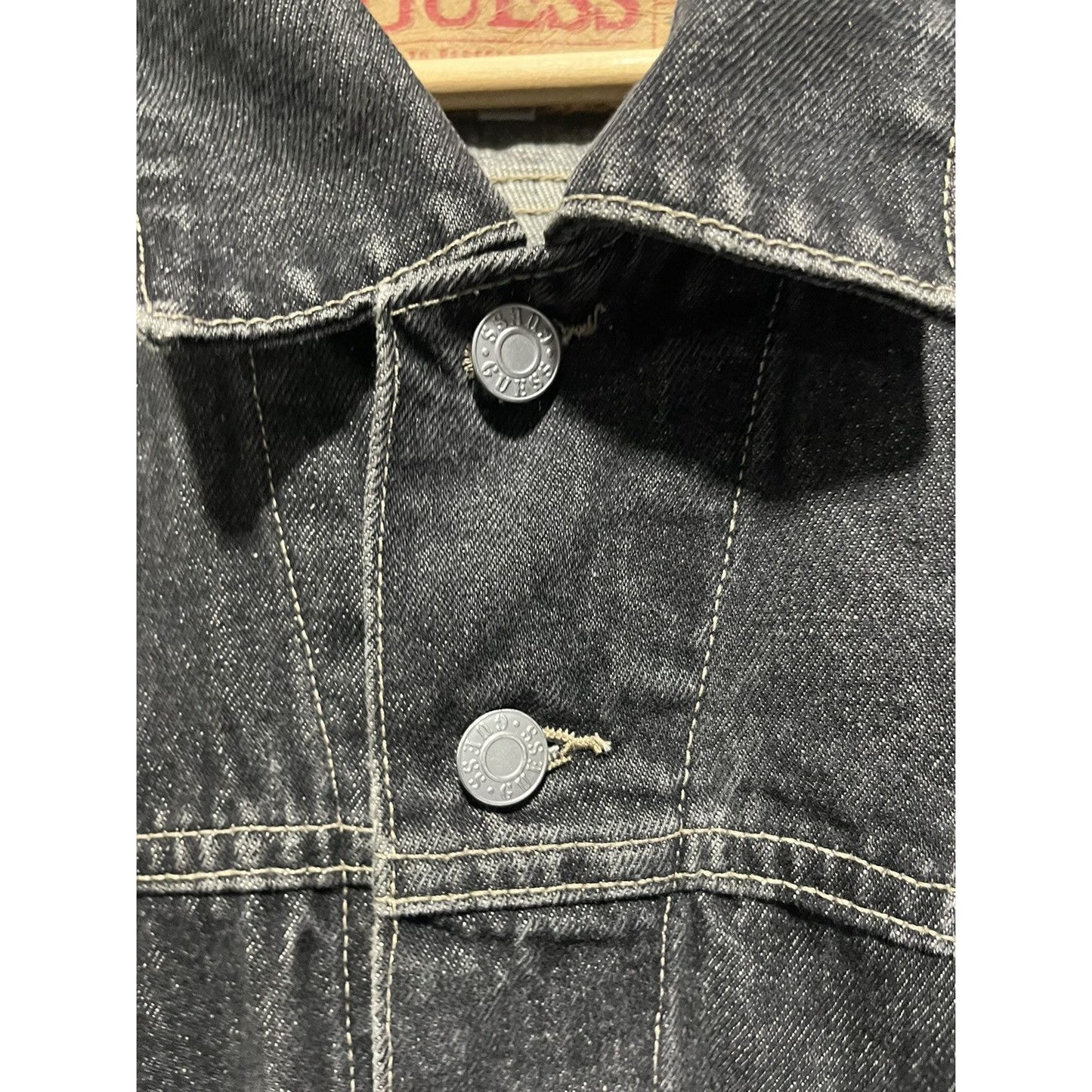 Vintage 90s Guess Denim Trucker Jacket (XXL)