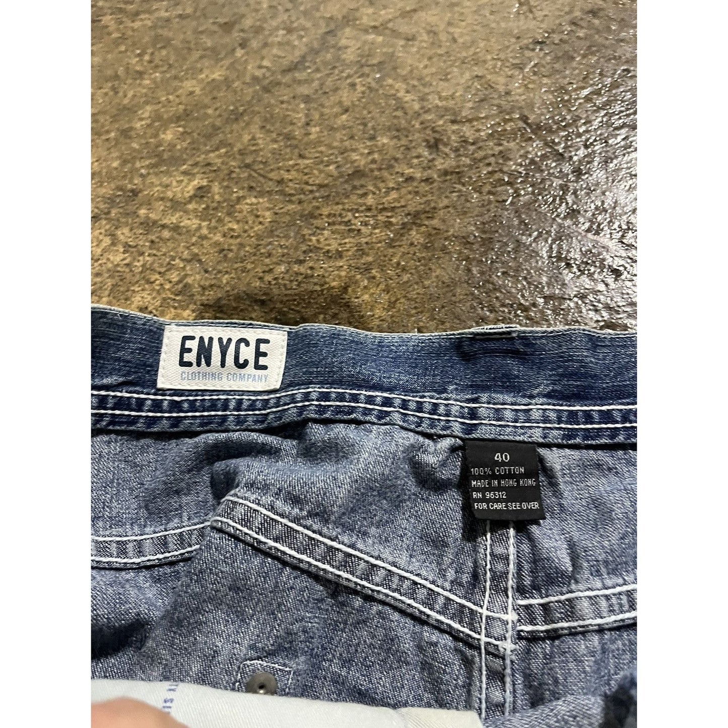 Vintage Y2K Enyce Baggy Denim Shorts JNCO Style (40)