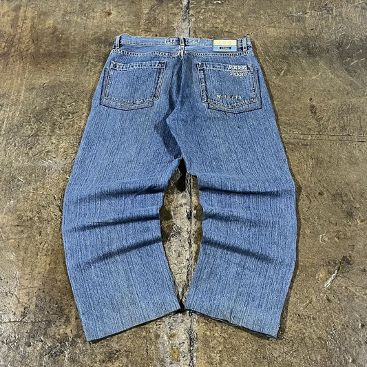 Vintage Y2K Pepe Baggy Wide Leg Jeans JNCO Style (38)