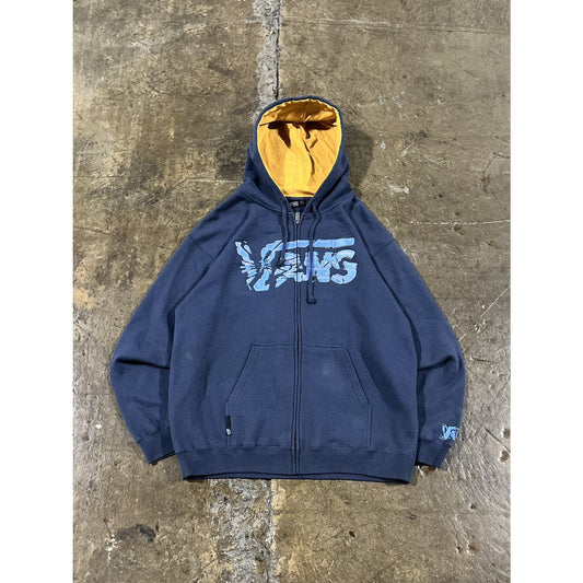 Vintage Y2K Vans Zip-Up Skater Hoodie (XL)