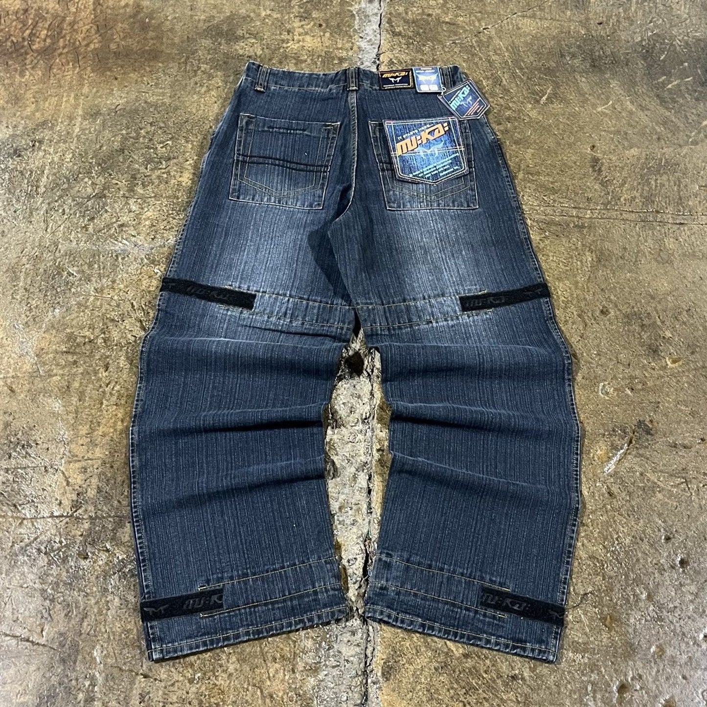 Vintage Y2K Muka Jeans JNCO Style Deadstock (32)