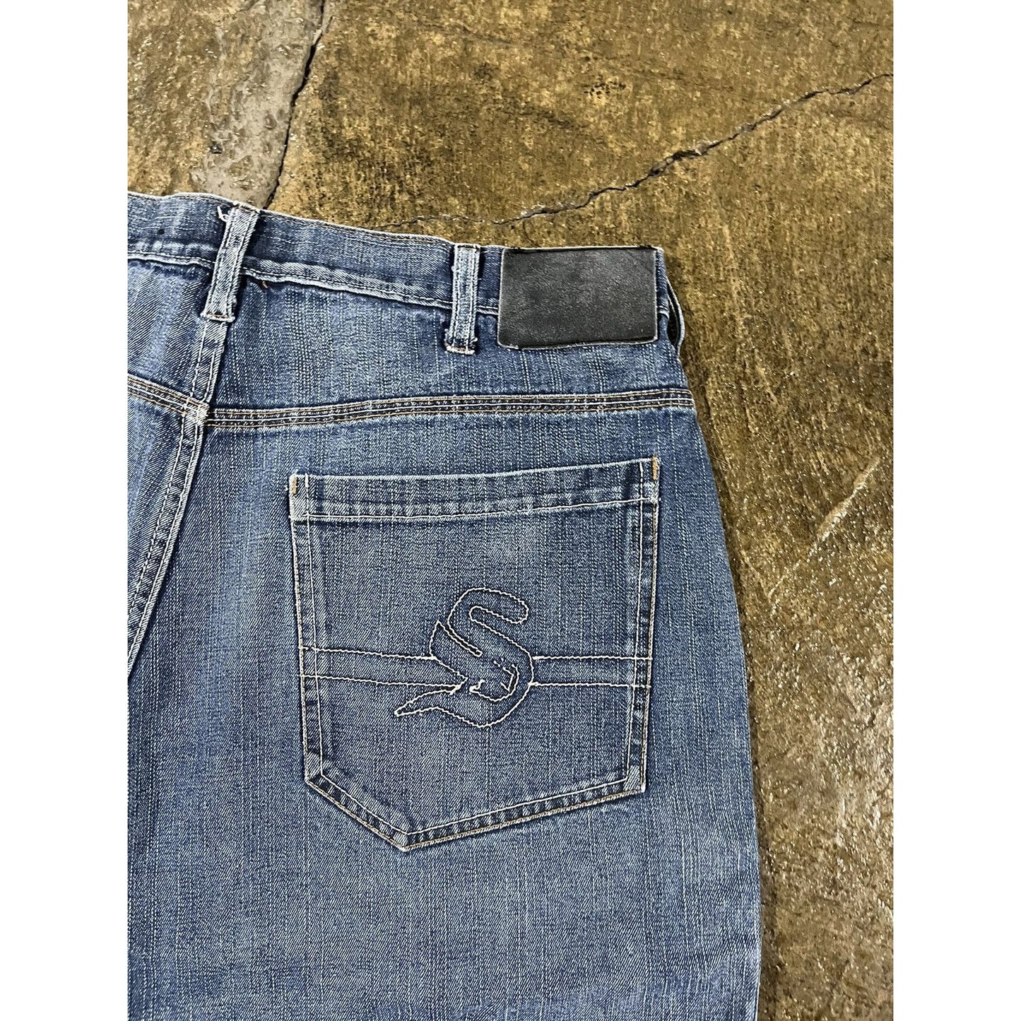 Vintage Y2K Sean John Baggy Grunge Denim Shorts (34)