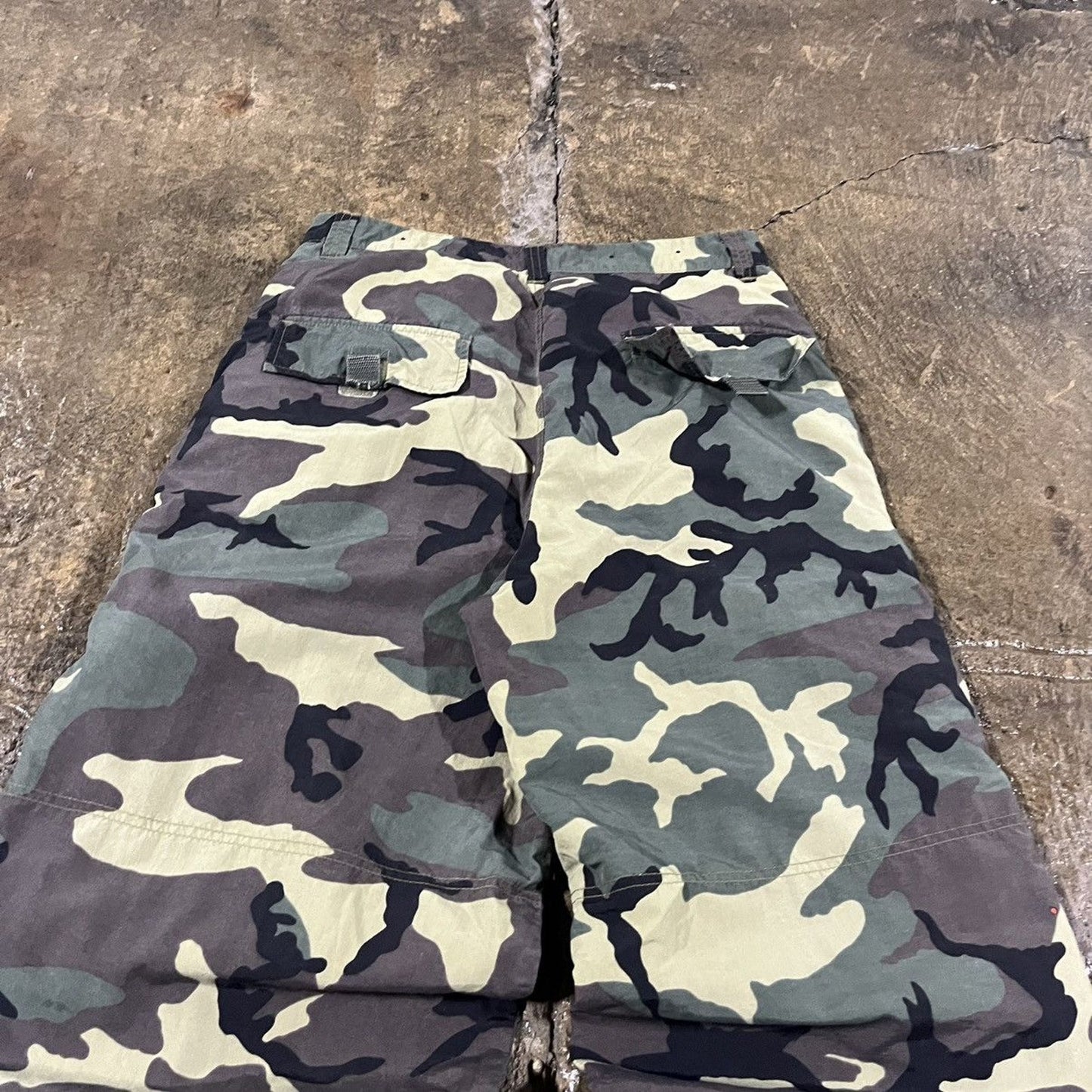 Vintage Y2K MacGear Camo Reversible Baggy Rave Pants (30)