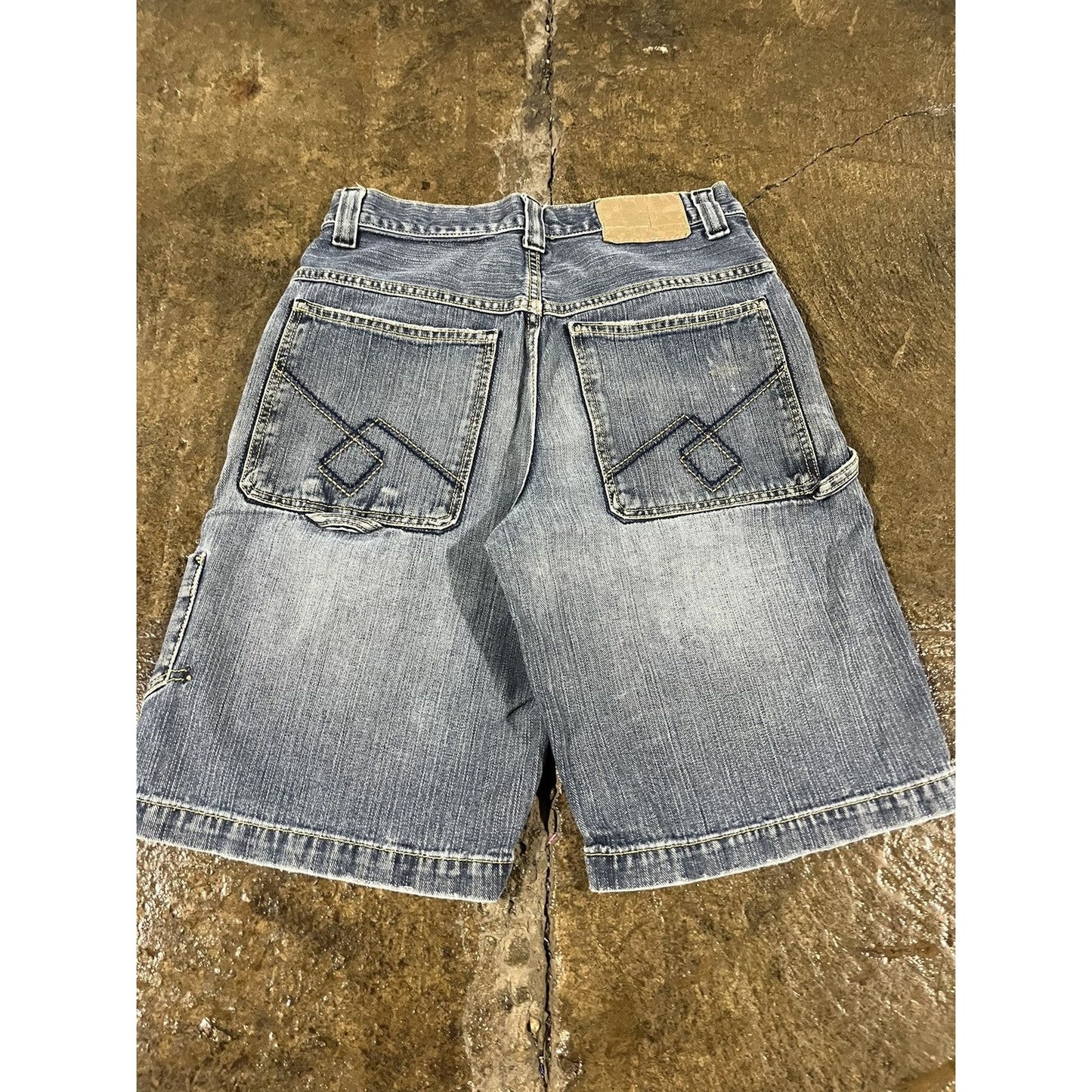 Vintage Y2K JNCO Jeans Baggy Carpenter Denim Shorts (31)