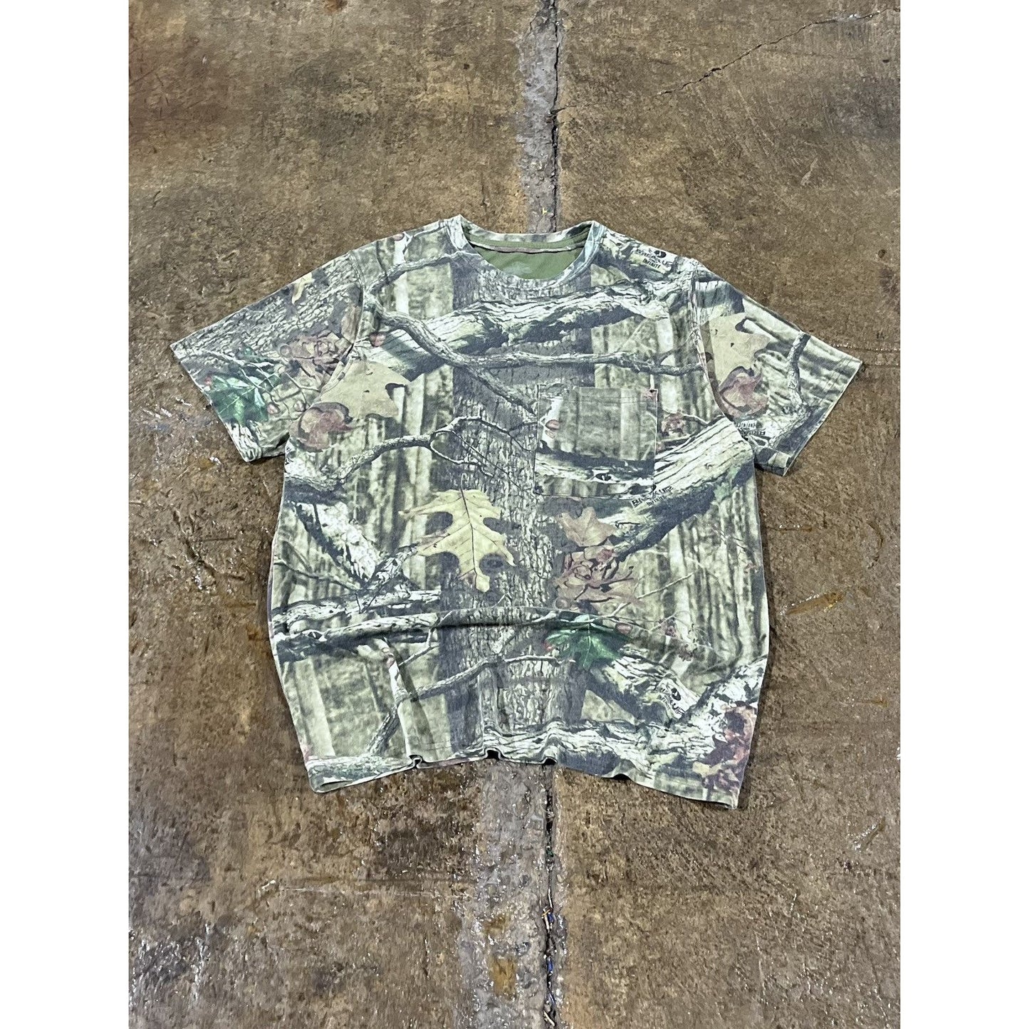 Vintage Y2K Camo Mossy Oak Tee Shirt (M)