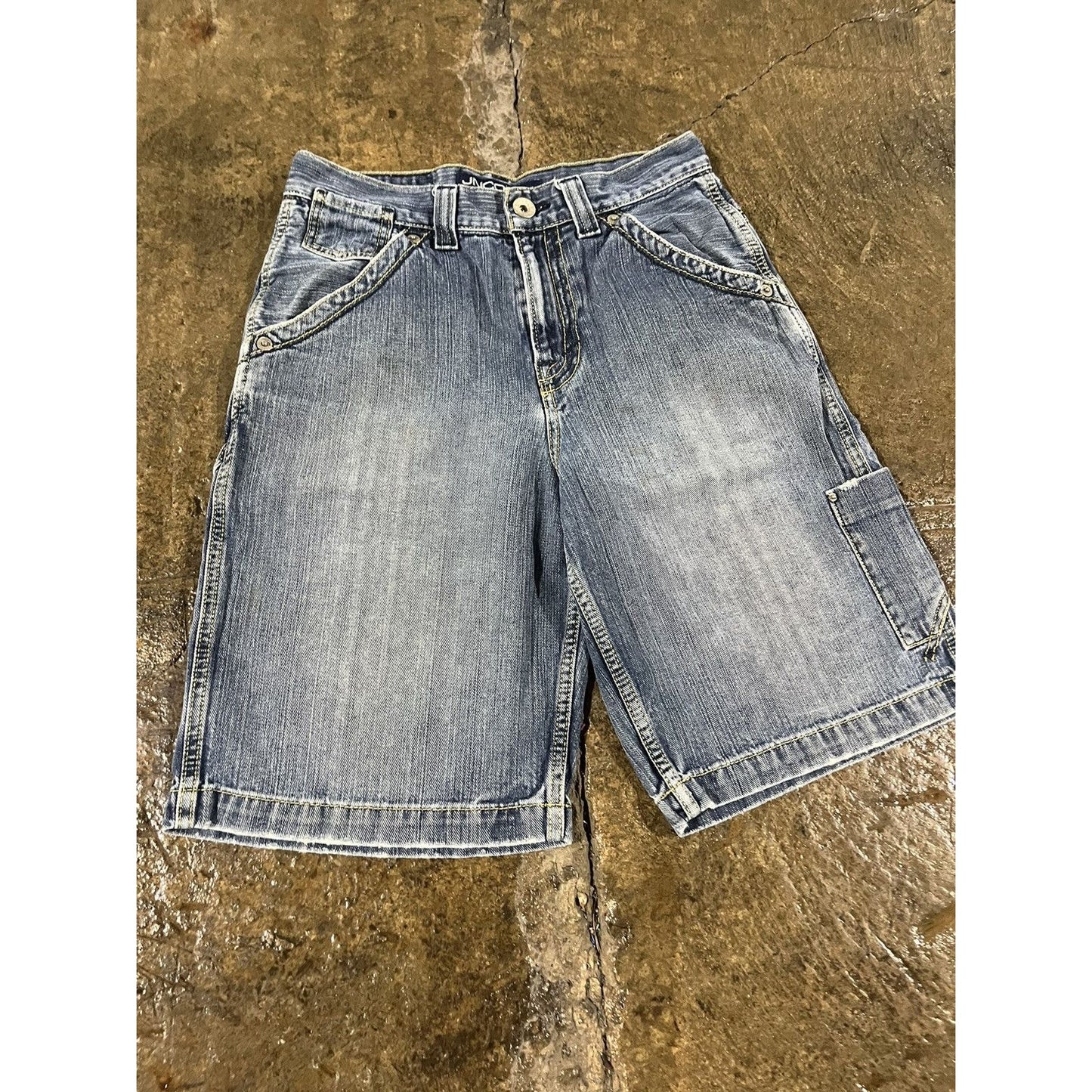 Vintage Y2K JNCO Jeans Baggy Carpenter Denim Shorts (31)