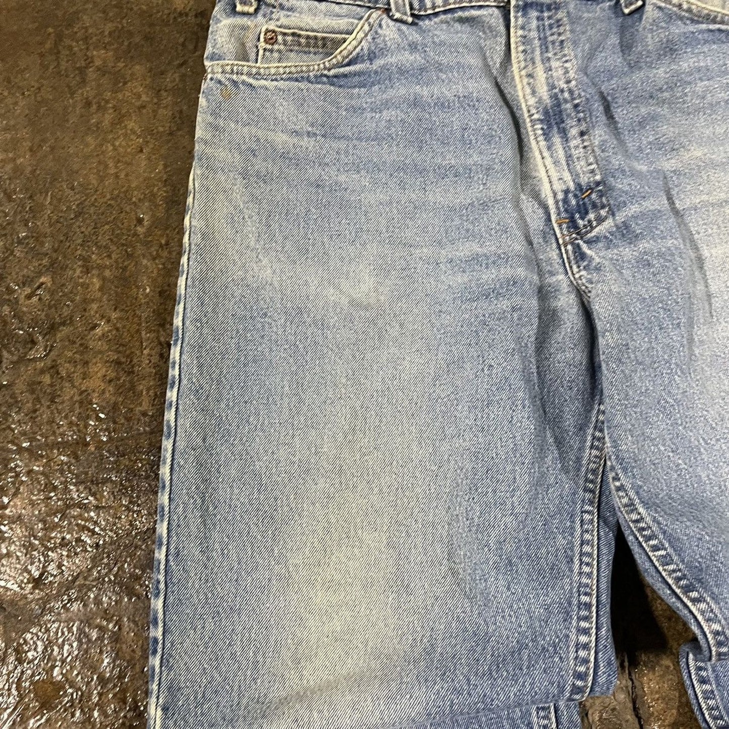 Vintage 90s Levi's 550 Faded Orange Tab Jeans (36)