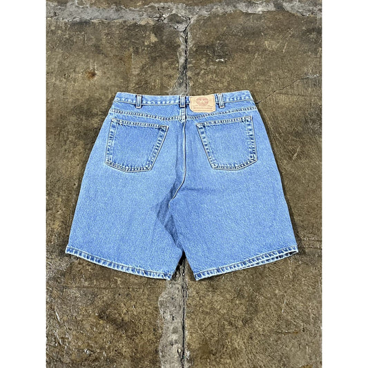 Vintage 90s Y2K Essential Utility Denim Shorts (32)