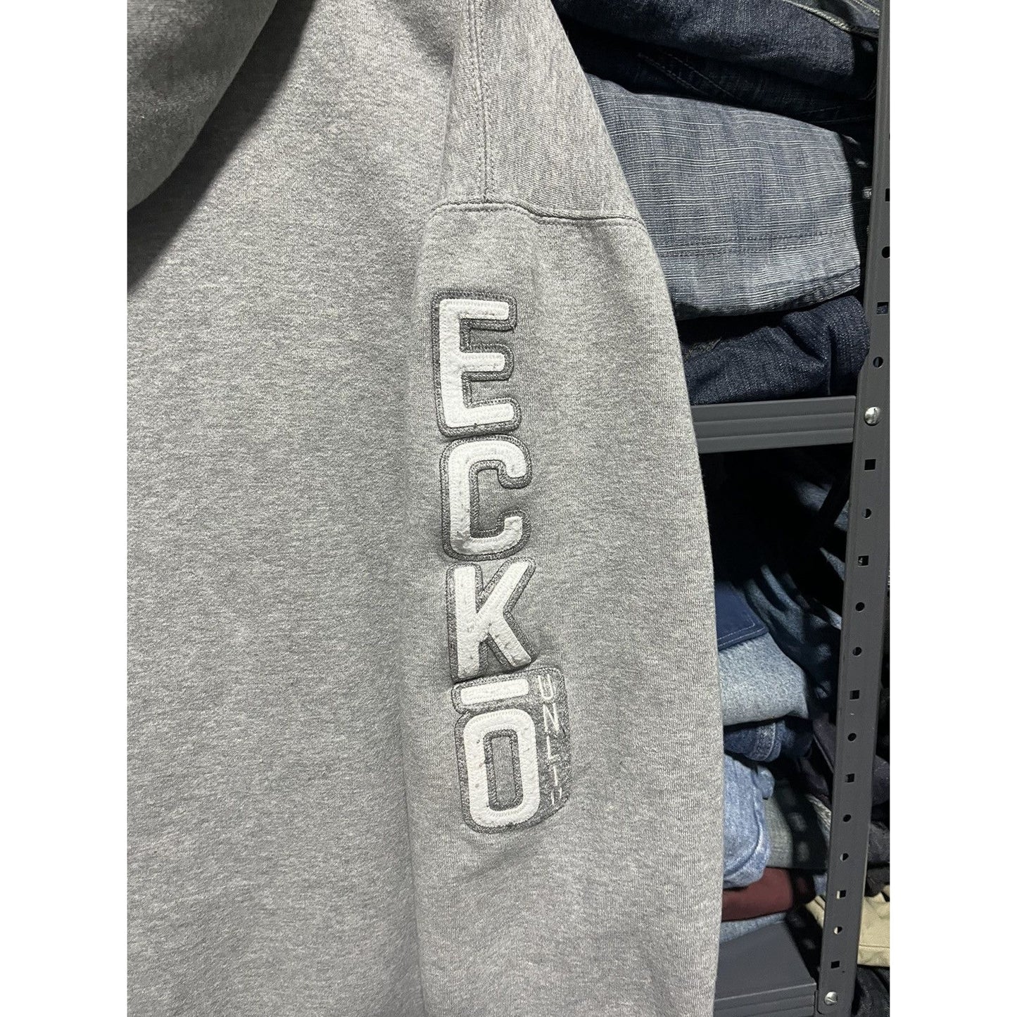 Vintage Y2K Ecko UNLTD Grunge Zip-Up Hoodie (XXL)