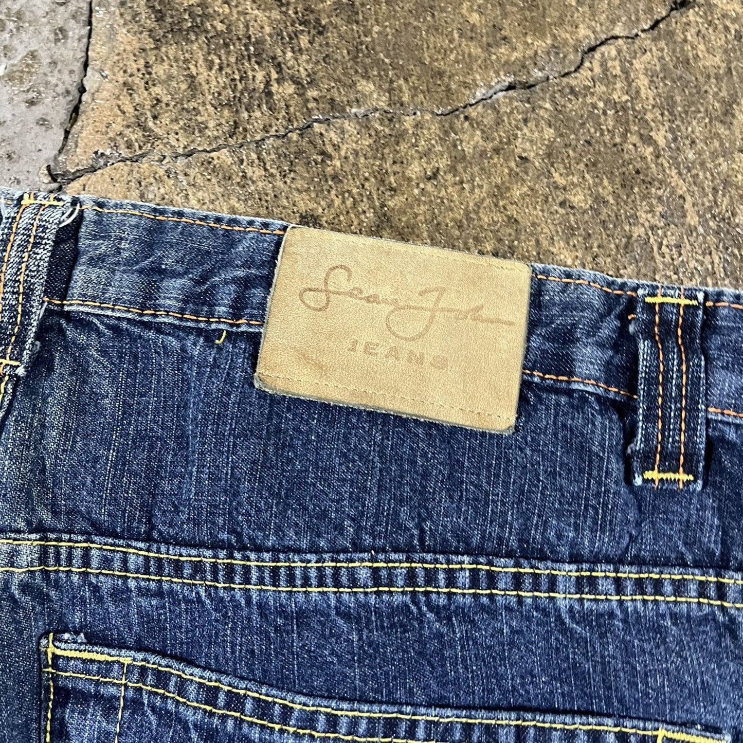 Vintage Y2K Sean John Baggy Wide Leg Jeans JNCO Style (36)