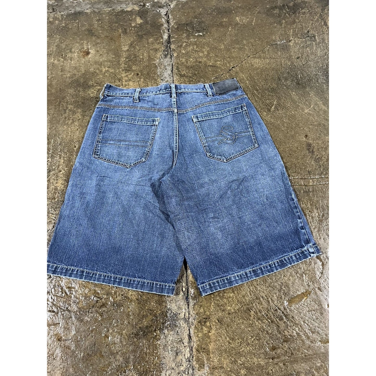 Vintage Y2K Sean John Baggy Grunge Denim Shorts (34)