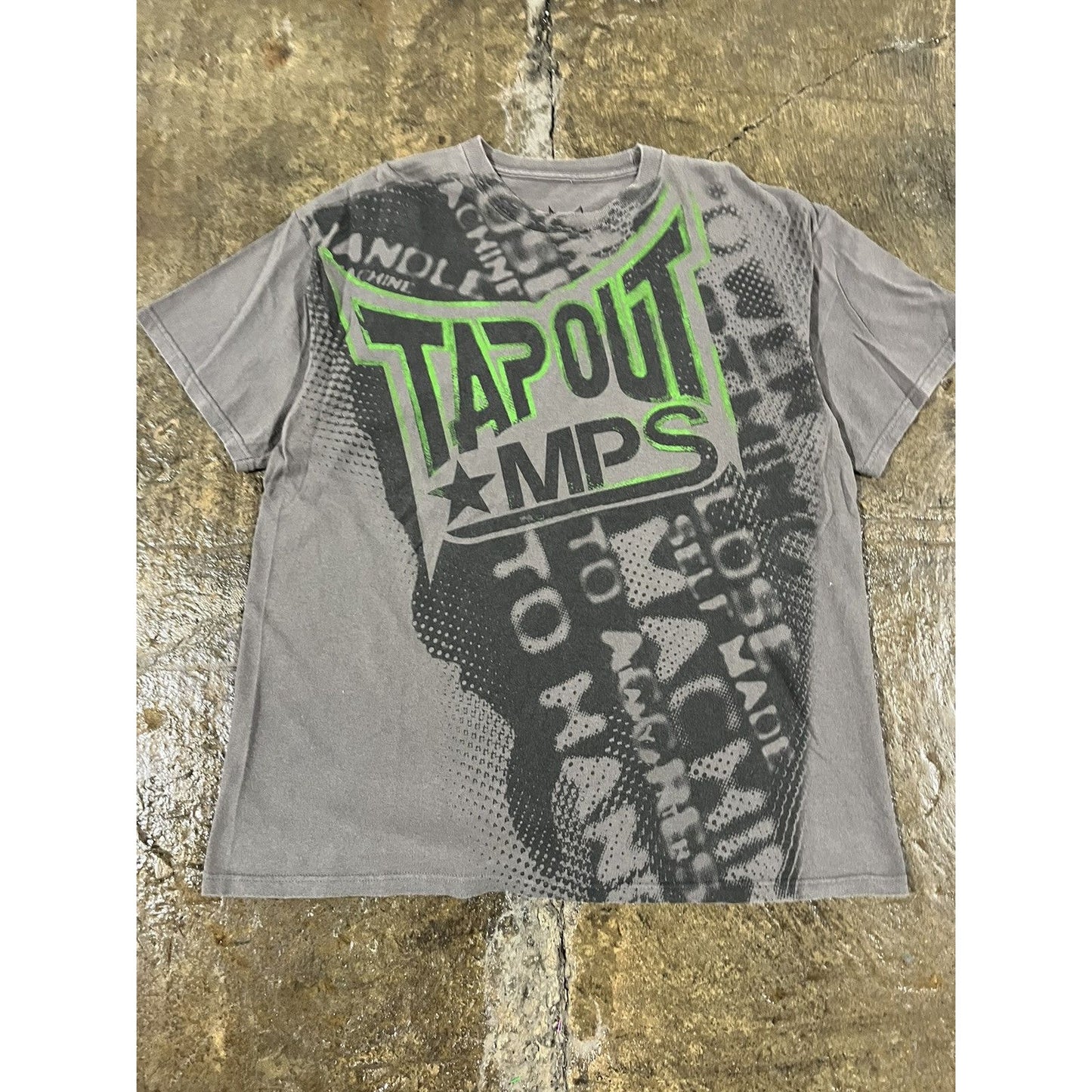 Crazy Y2K Tapout MPS Grunge Tee Shirt Affliction Style (XL)