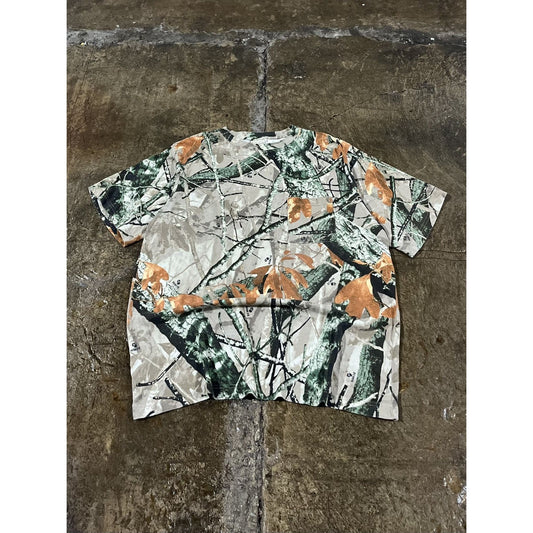 Vintage Y2K Camo Realtree Tee Shirt (XL)