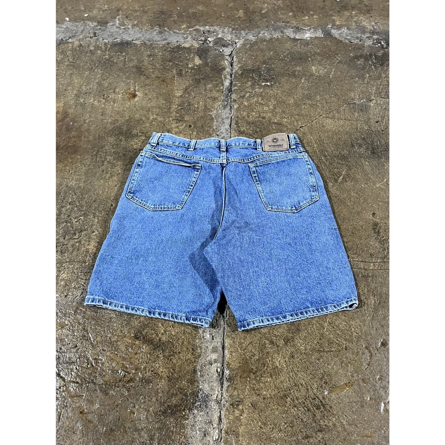 Vintage Y2K Wrangler Essential Utility Denim Shorts Carhartt Style (34)