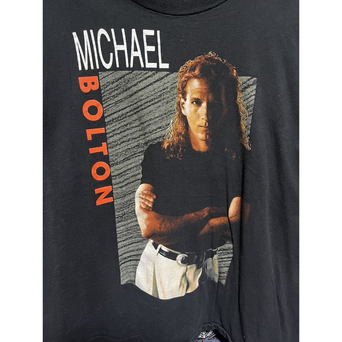 Vintage Michael Bolton 1991 Time Love & Tenderness Tour Tee Shirt (M)