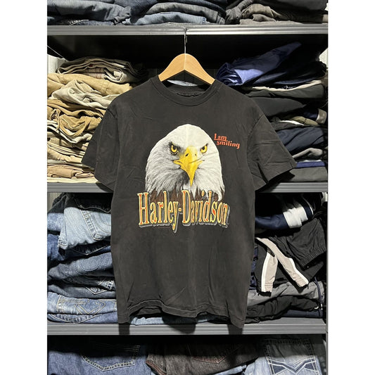 Vintage 90s Harley Davidson Eagle Biker Tee Shirt (M)