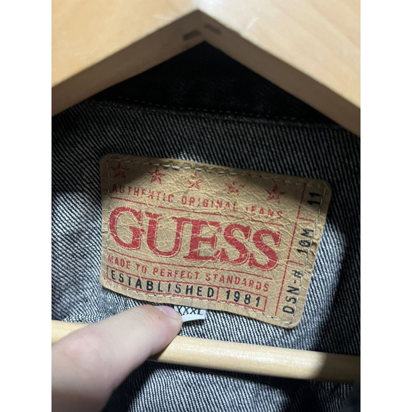 Vintage 90s Guess Denim Trucker Jacket (XXL)