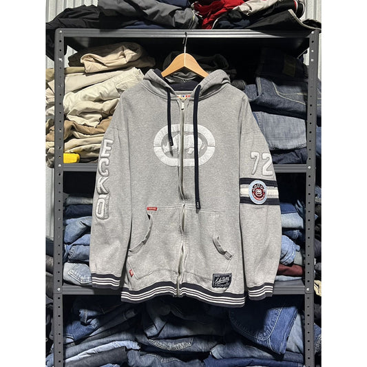 Vintage Y2K Ecko UNLTD Grunge Zip-Up Hoodie (XXL)