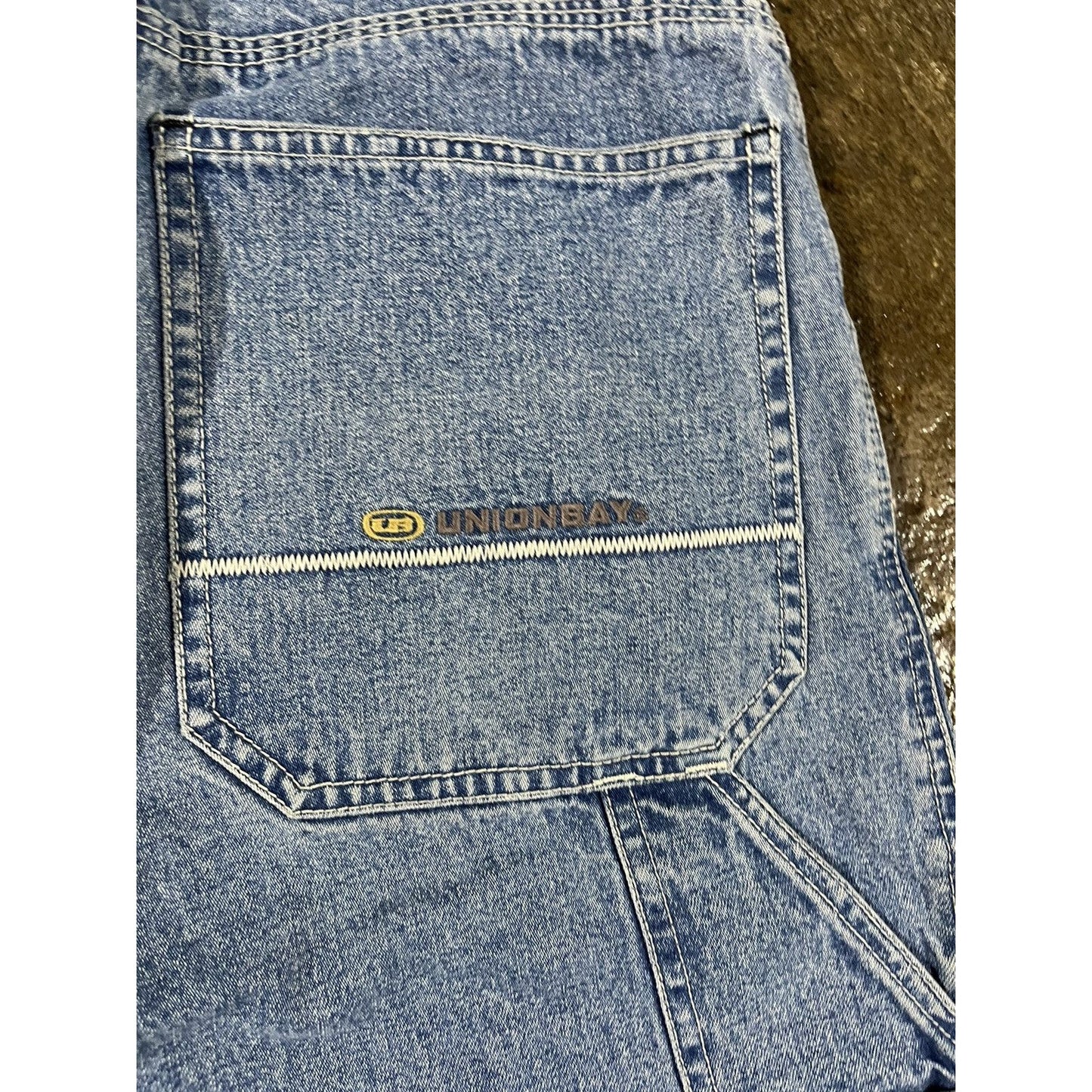 Vintage Y2K Union Bay Baggy Carpenter Denim Shorts (28)