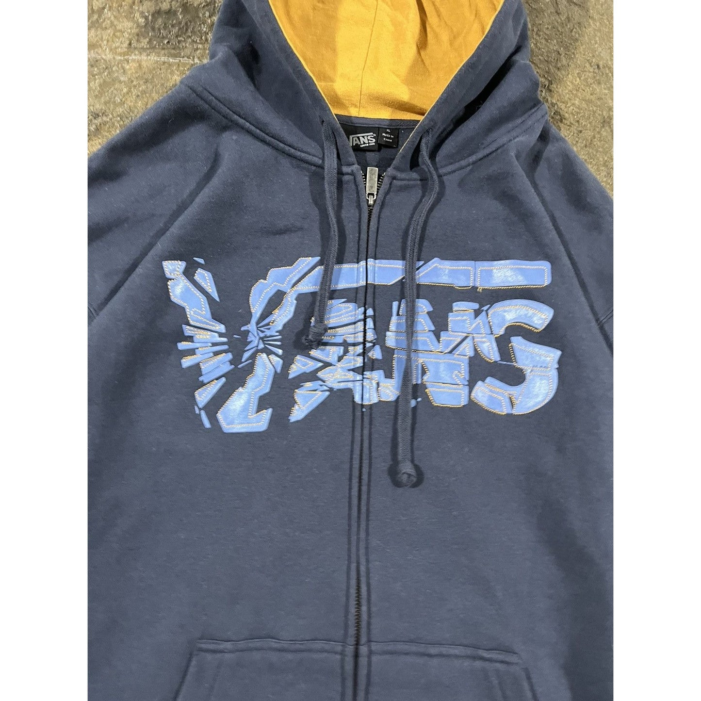 Vintage Y2K Vans Zip-Up Skater Hoodie (XL)