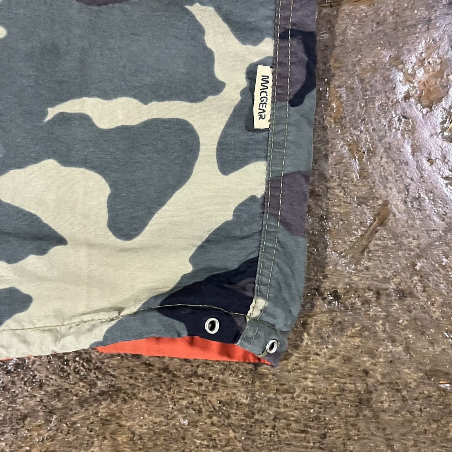 Vintage Y2K MacGear Camo Reversible Baggy Rave Pants (30)