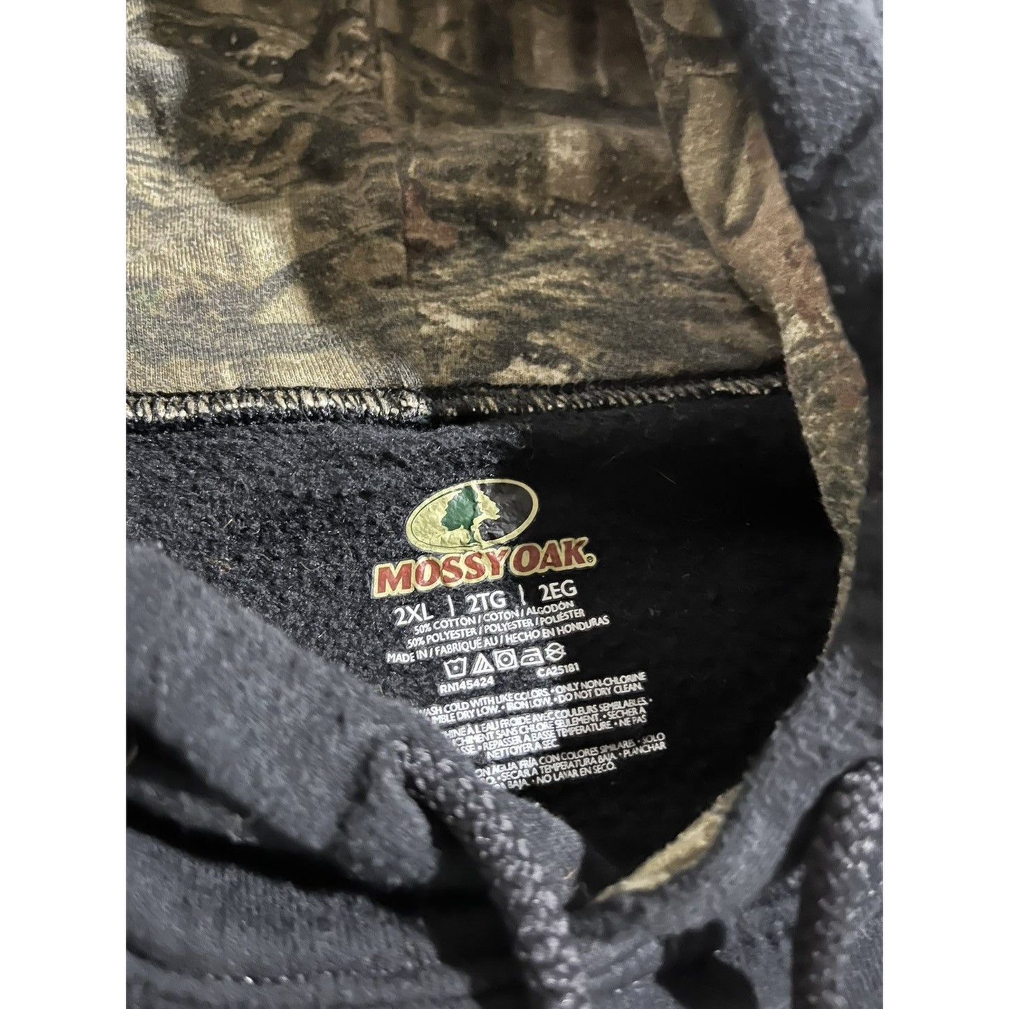 Mossy Oak Y2K Camo Essential Pullover Hoodie (XL)