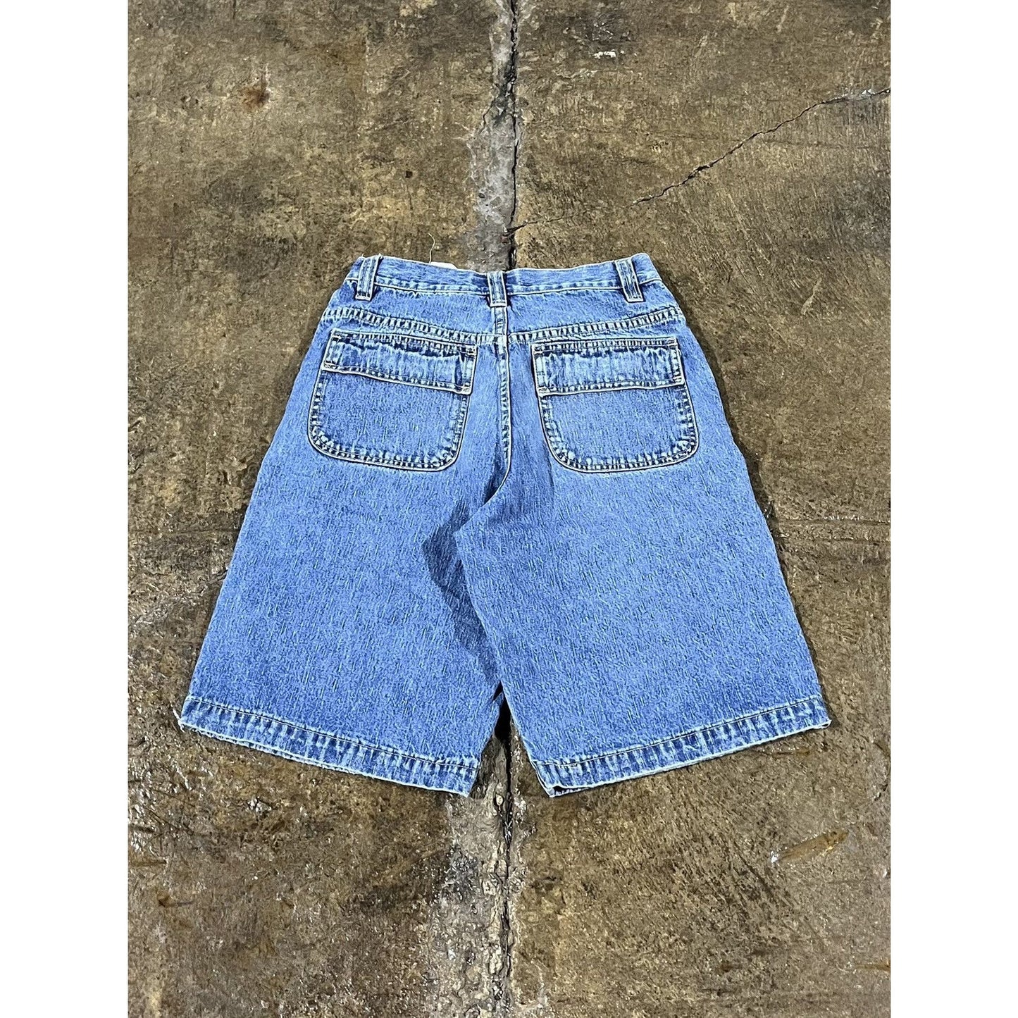 Vintage Y2K Sonoma Cargo Utility Denim Shorts (28)