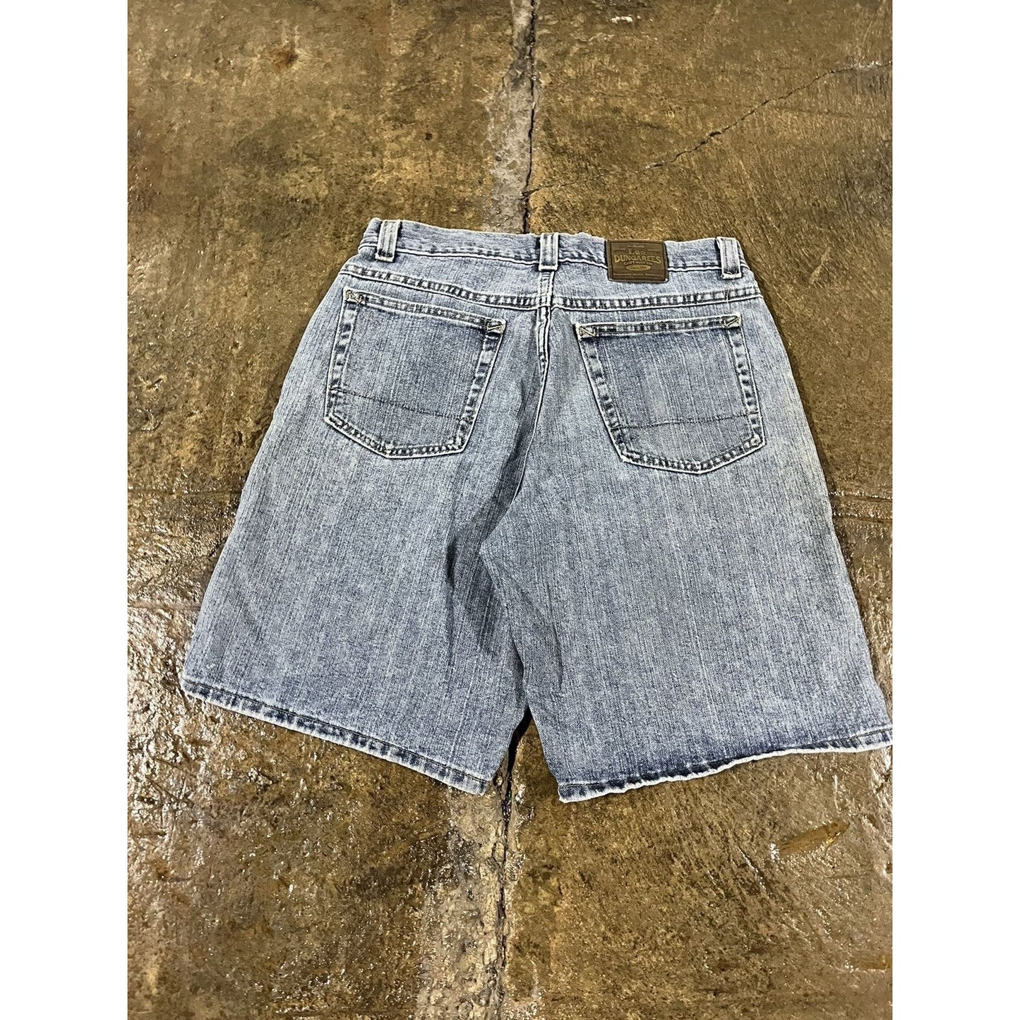 Vintage Y2K Lee Baggy Workwear Utility Denim Shorts (32)